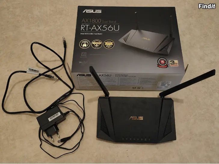 Säljes ASUS RT-AX56U Wi-Fi 6 Router AX1800
