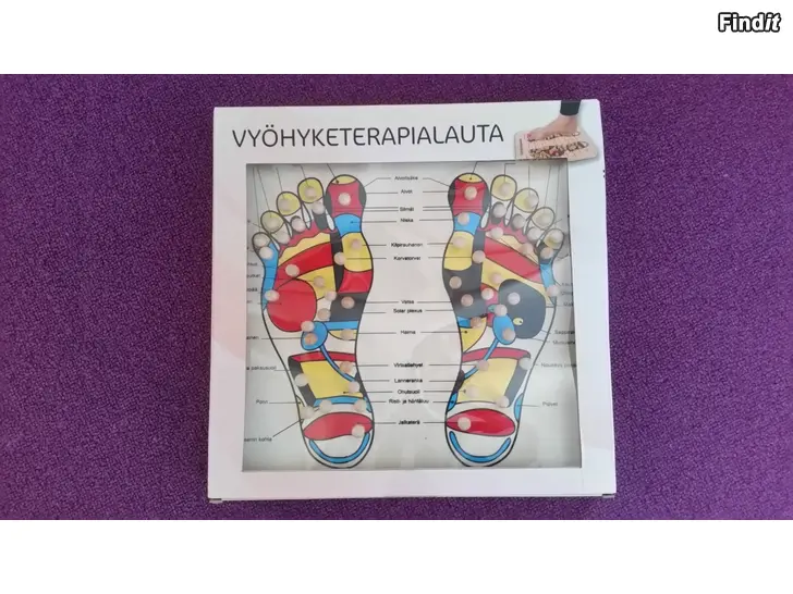 Myydään Puinen vyöhyketerapialauta  jalkahieronta -hinta 12e