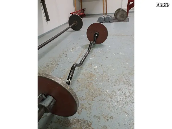 Säljes Tyngdlyftningsbänk plu viktstänger