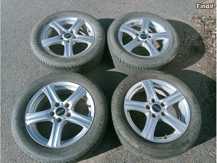Säljes Alut VAG 5-112 6-16 et 43 kesärenkaat 205/55R16