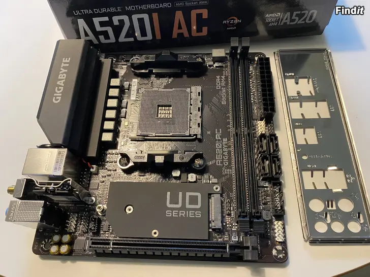 Säljes Gigabyte A520I AC mini-itx moderkort