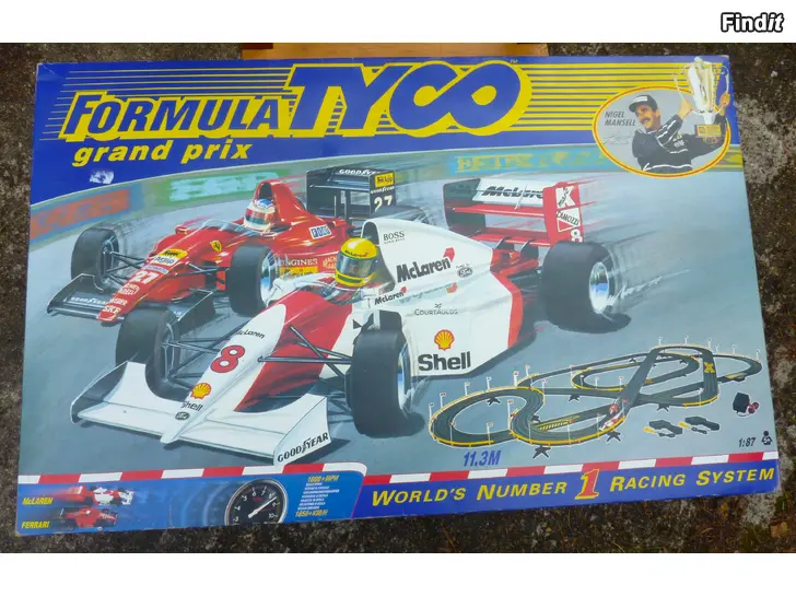 Myydään Formula Tyco autoradan osia
