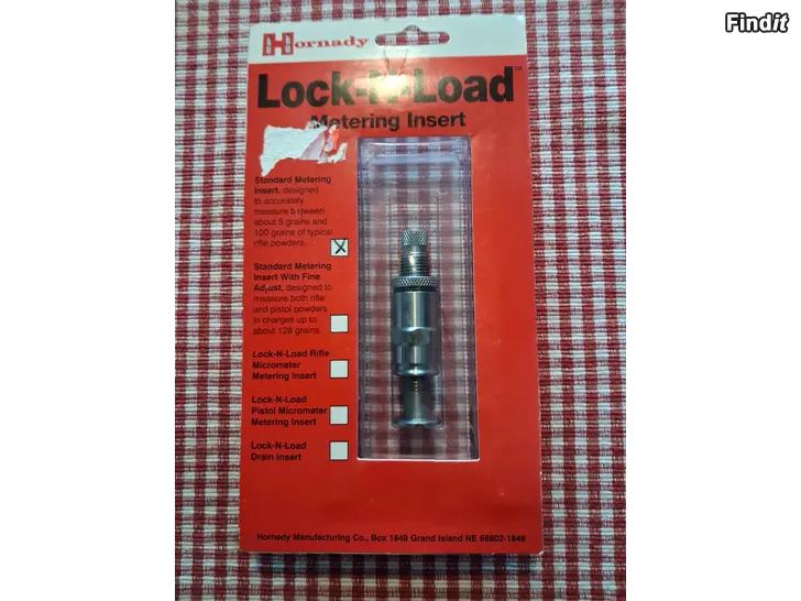 Myydään Hornady Lock-N-Load ruutiannostelija