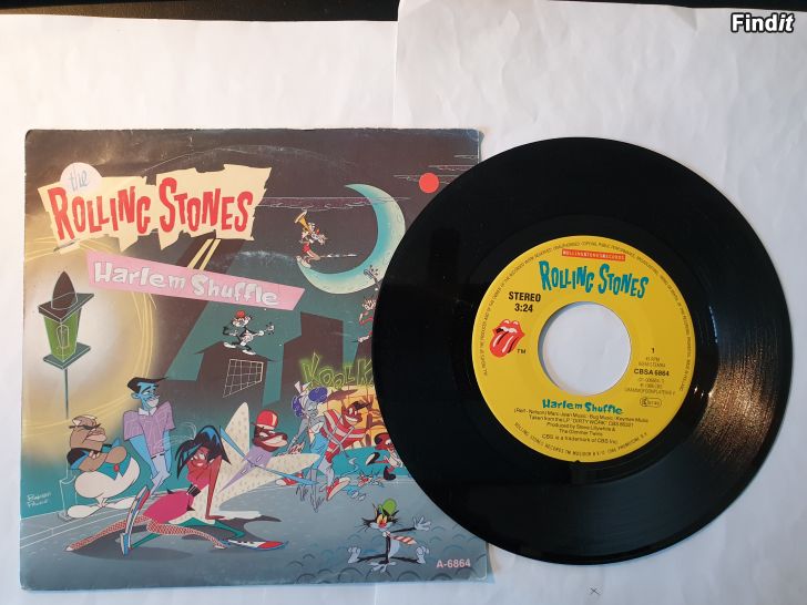 Säljes The Rolling Stones, Harlem shuffle. Vinyl Singel