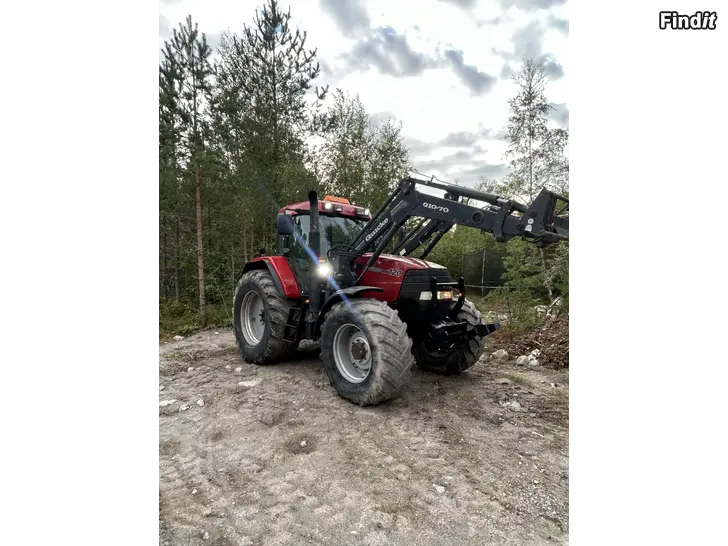 Myydään Case IH MX 120 med frontlastare