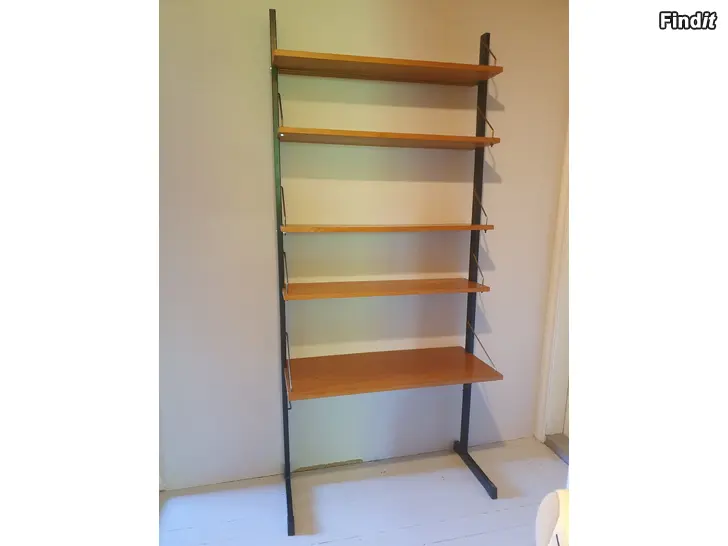 Säljes Teak hylla string 60 tal kirjahylly 60 luku