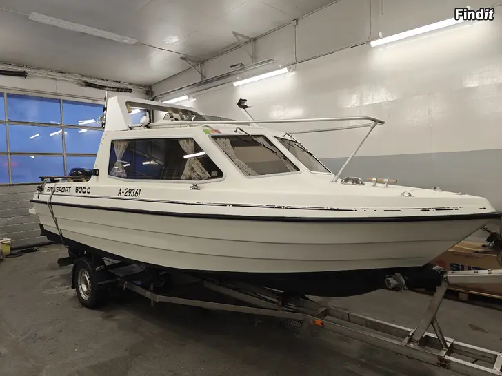 Myydään Finnsport 600 C Cabin + Suzuki DF90