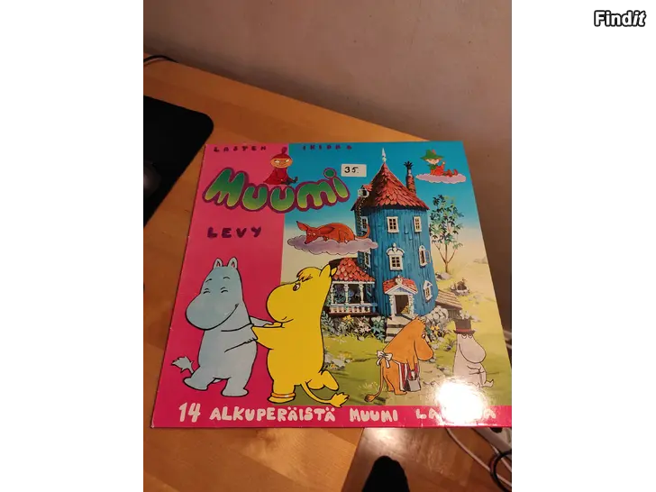 Myydään Lasten Ikioma Muumi Levy . Harvoin saatavilla