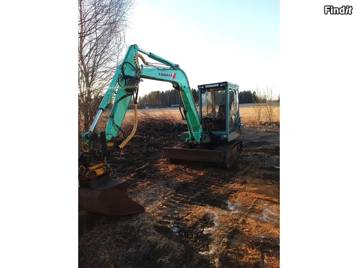 Myydään Yanmar B50 grävmaskin med engcon rototilt