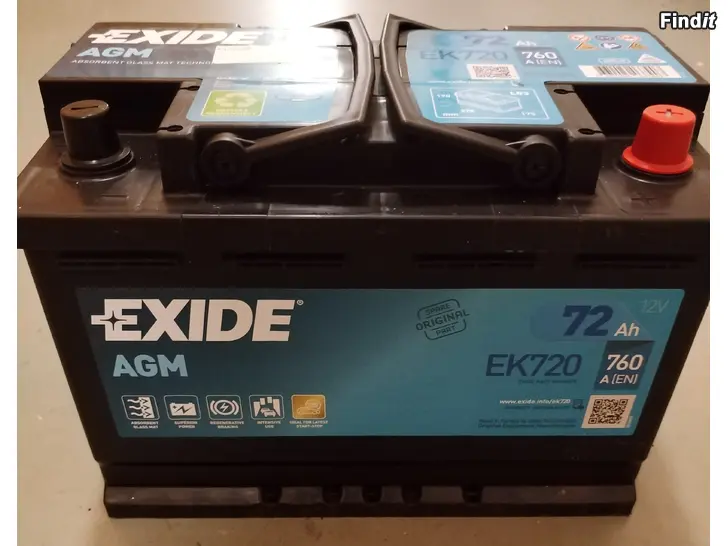 Myydään Exide akku