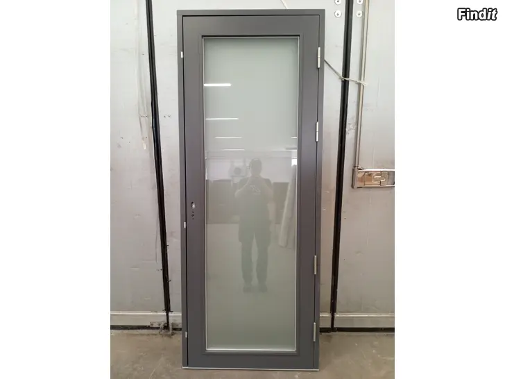 Myydään Terassdörr KP4269, PO 1.0 HELGLAS, 890x2260, Höger, Vit/Grå