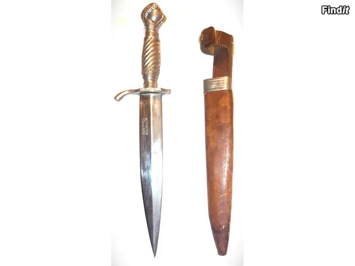 Myydään Hieno Kotkankynsitikari ja tuppi ,Eagle Claw Dagger tai saks. Adlerkralle-Dolch