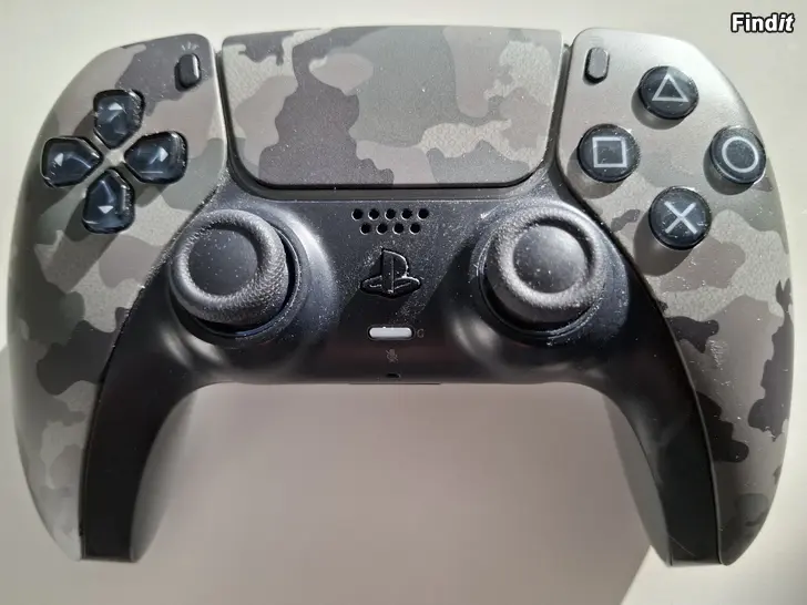 Myydään Sony DualSense -peliohjain, Grey Camo, PS5