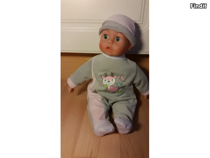Myydään Vauvanukke pehmeä 37cm ääntelevä 7e