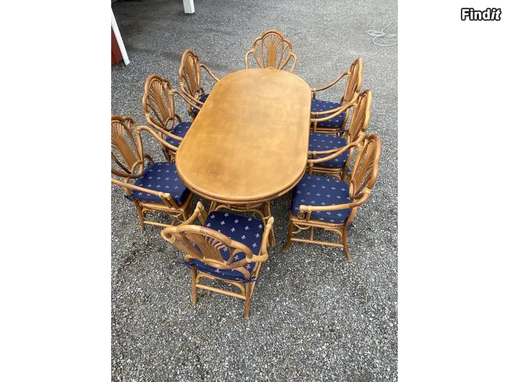 Säljes Matsalsbord och 8 stolar