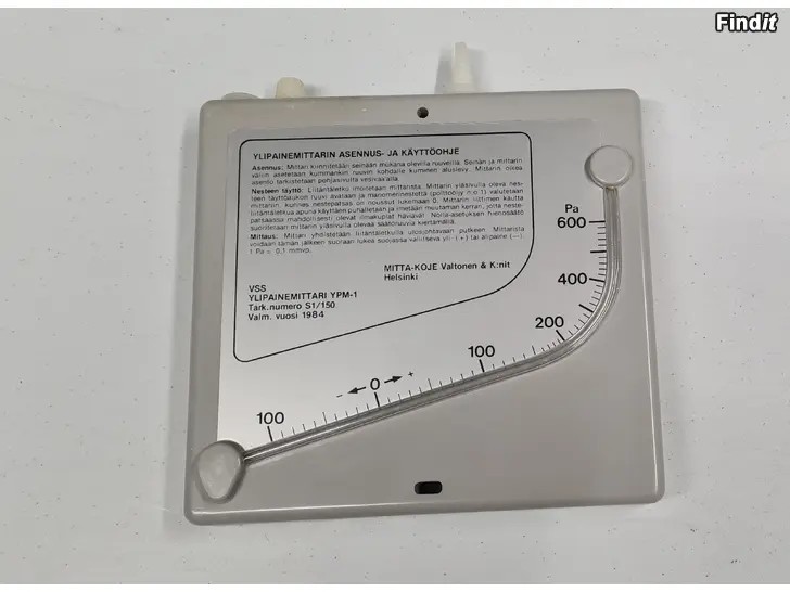Myydään Övertrycksmätare
