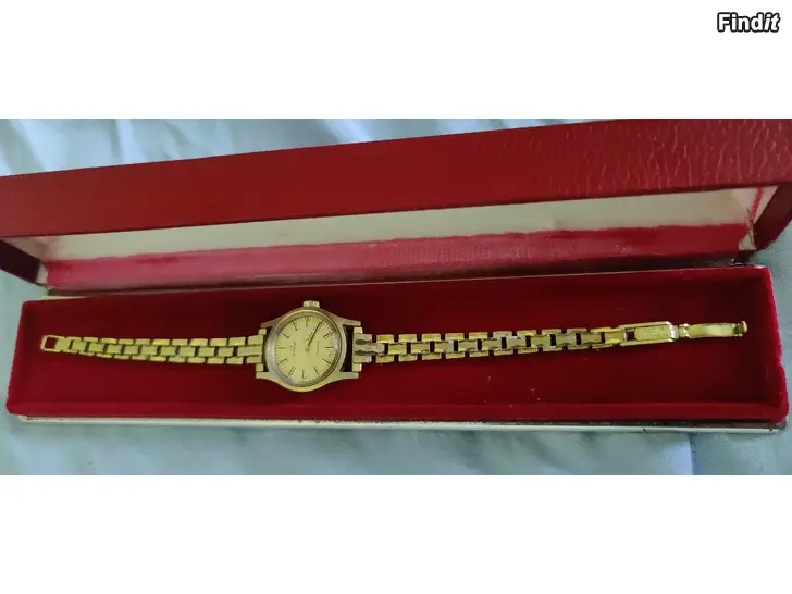 Myydään Omega Genève vintage -rannekello, toimii, rasia mukana