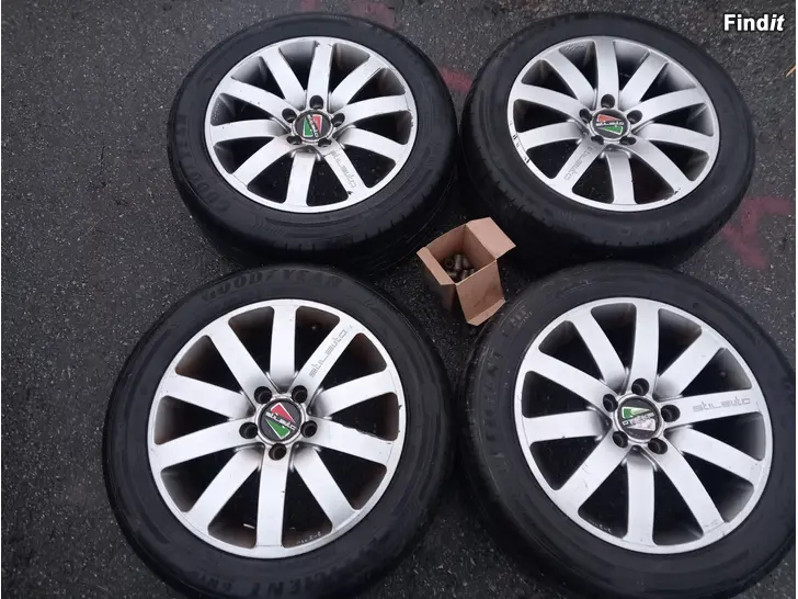 Säljes Alut 5-108 7-16 et 42 kesärenkailla 205/55R16 Good Year
