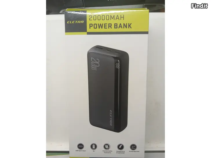 Myydään Eletra varavirtalähde ja laturi, uudet, alkuperäisessä pakkauksessa