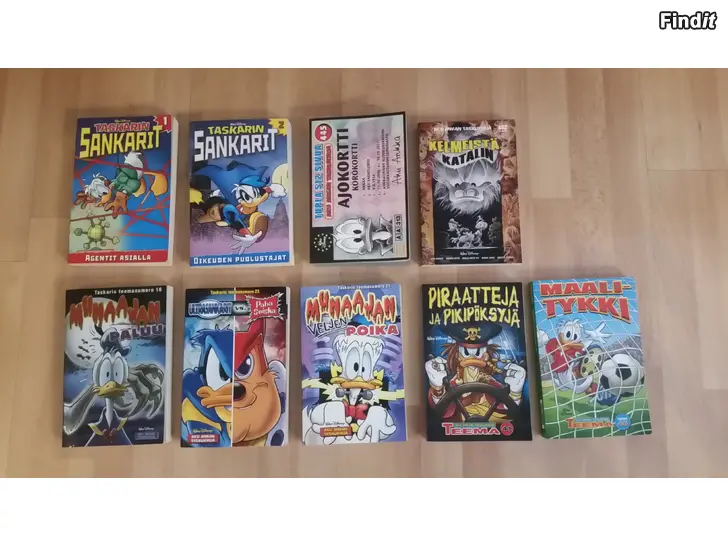 Säljes Aku Ankka taskukirjat 9kpl 22e