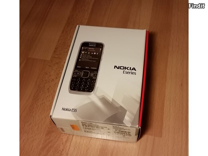 Myydään Nokia E55 laatikko ja ohjekirja -5e