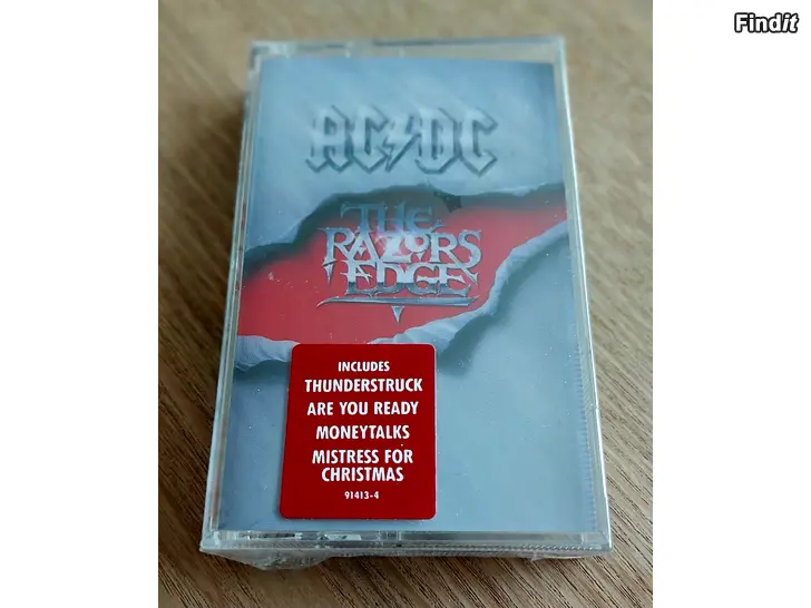 Säljes AC/DC - The Razors Edge. Ny och oöppnad c-kassett
