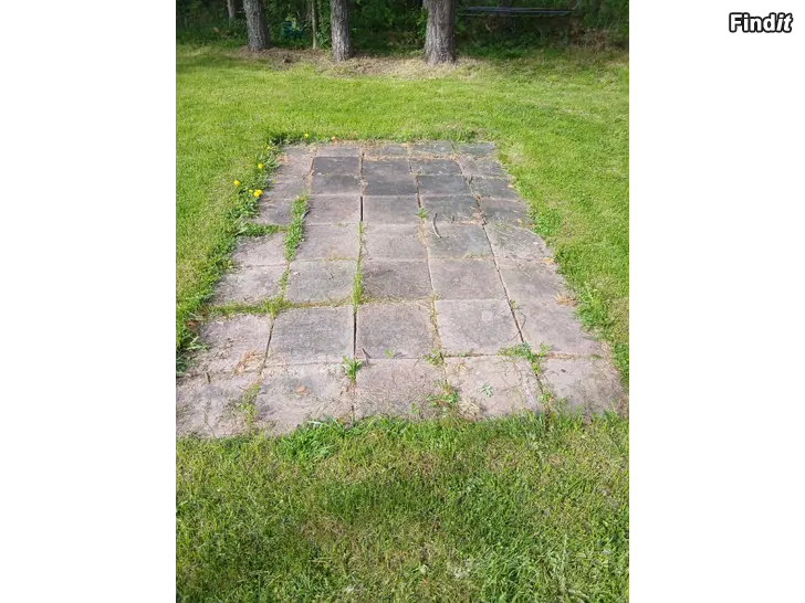 Myydään Tjocka röd granit stenplattor