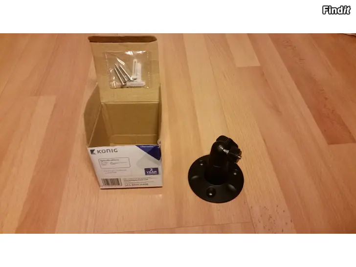 Säljes KÖNIG jalusta valvontakameralle SAS-BRACK40B musta metallia 8e