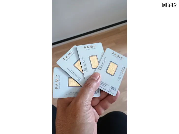 Säljes Guld tackor 24k 120g Nya certifierade i förpackningar