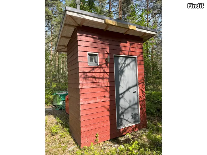 Säljes Värmeisolerat utedass med Mulltoa 65  el  värme