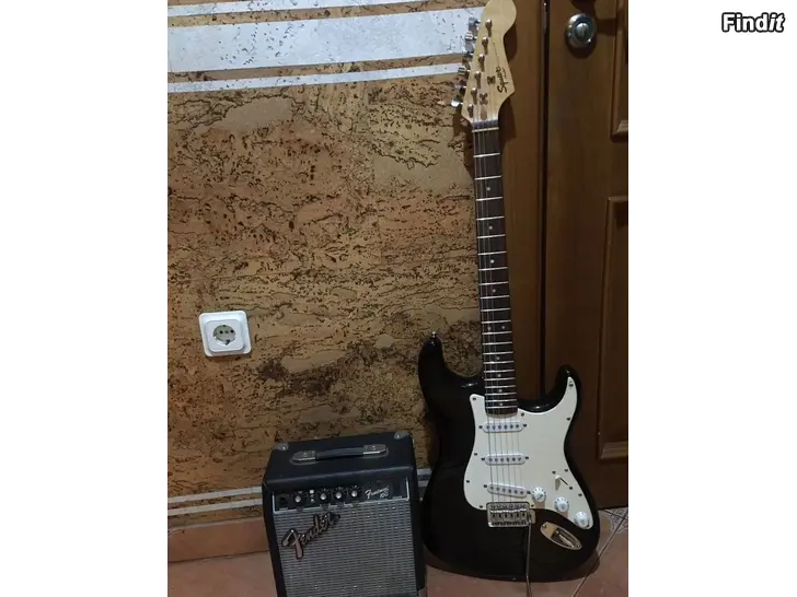 Myydään Fender Kitara ja vahvistin pakettina