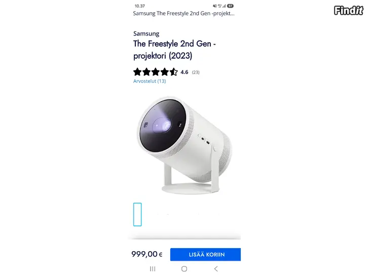 Myydään Myydään Freestyle 2dn gen samsung projektori