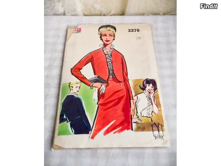 Myydään Vintage STIL 2270 Koko 38 Jakku  Hame Kaavapaketti