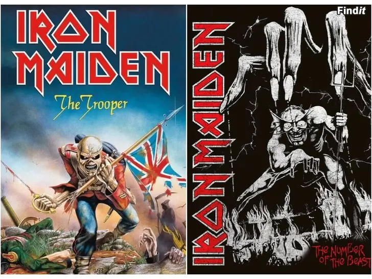 Säljes Iron Maiden  två affischer och årskalender 2026