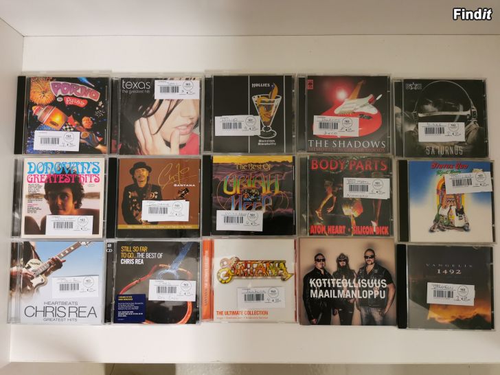 CD levyjä 1960-2000