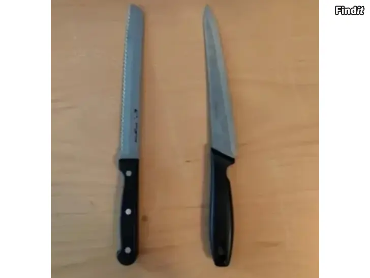 Säljes aterialaatikko orthex pikkuveitsi Fiskars leipäveitsi