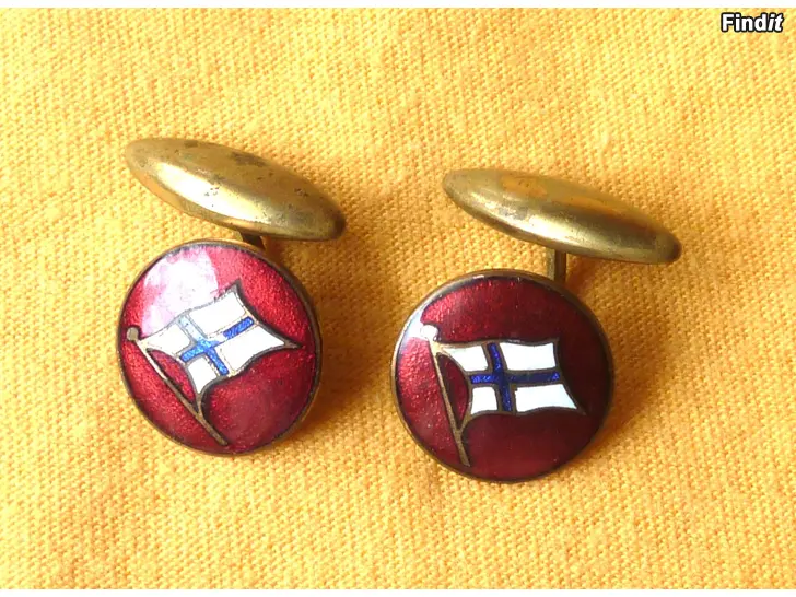 Myydään Emaloidut kalvosinnapit