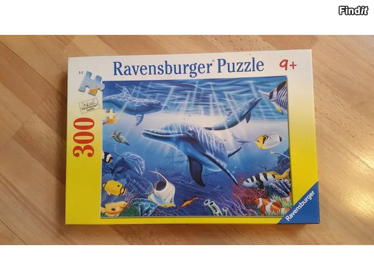 Myydään Ravensburger palapeli 300 Delfiinit 9+  -hinta 8e