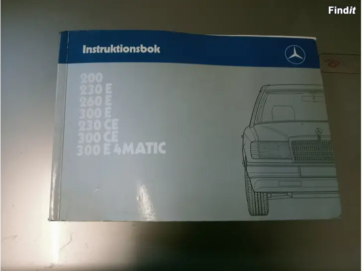 Säljes MB 124 ohjekirja ruotsinkielinen 1245843597