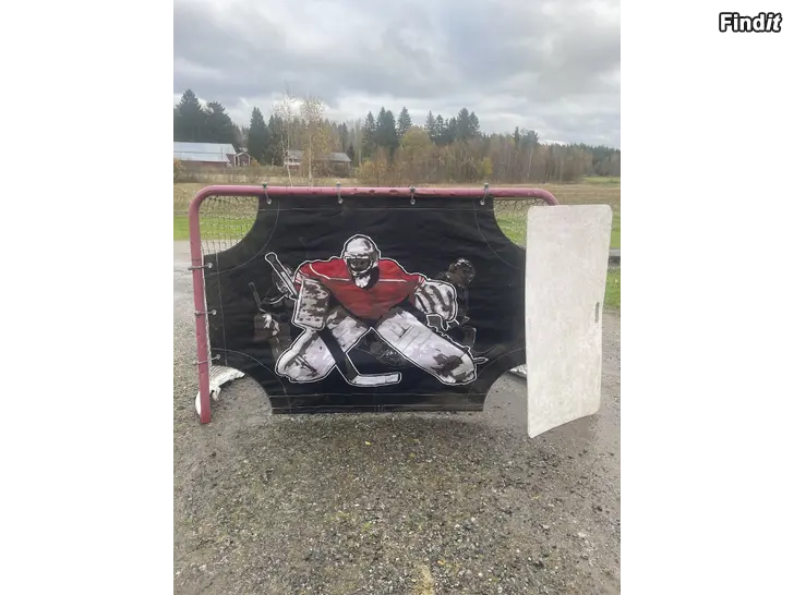 Säljes Hockeymål+målvakt, skottplatta
