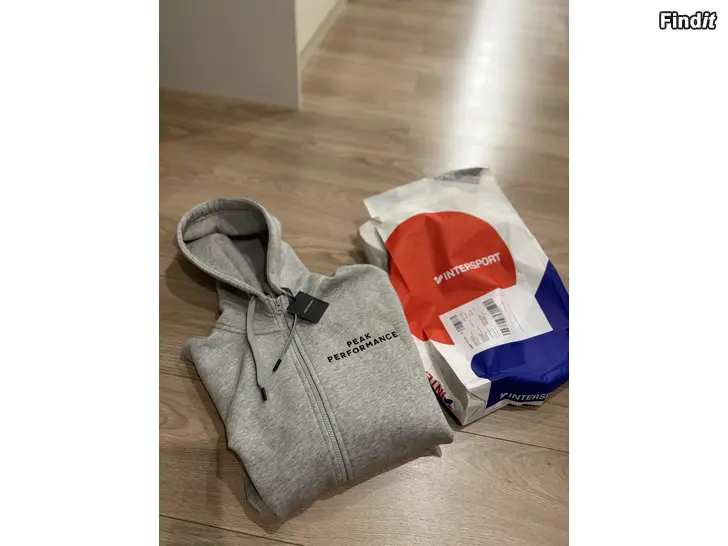 Myydään Peak performance zip hood huppari