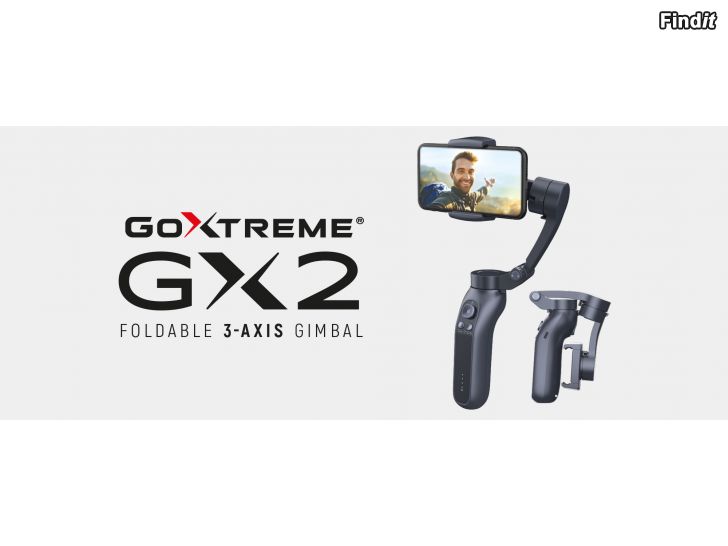 Myydään GoXtreme GX2 foldable 3-axis gmbal