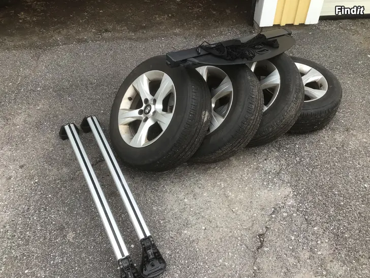 Myydään Kesärenkaat aluminiumvanteilla ja muuta