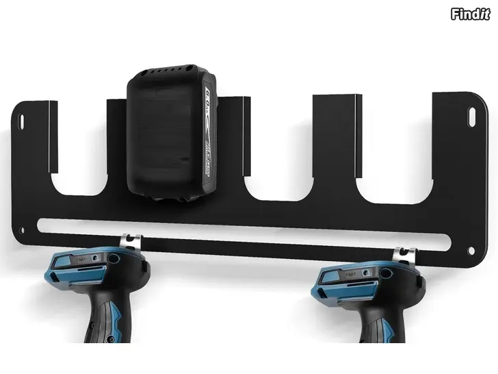 Myydään Seinäteline neljälle Makita 18V LXT-sarjan akuille / Verkkomyynti.net