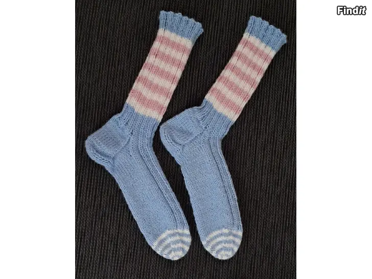 Säljes Vaaleansiniset villasukat, koko 39/40