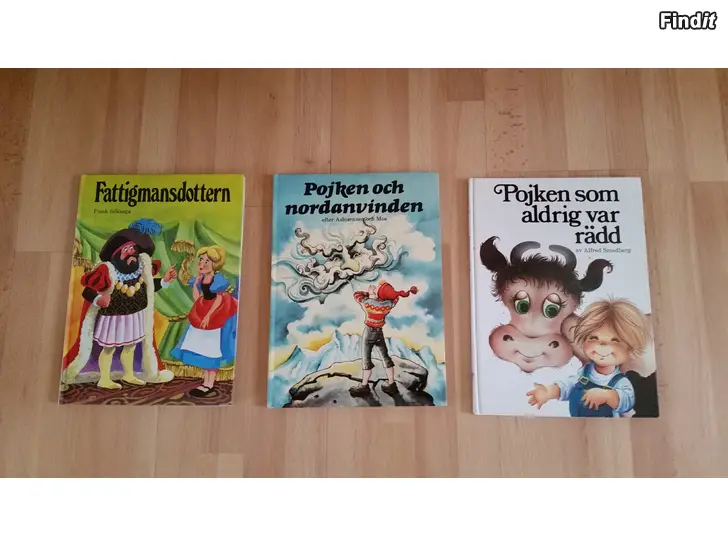 Myydään Tre gamla barnböcker Bokklubben 1980-tal 5e