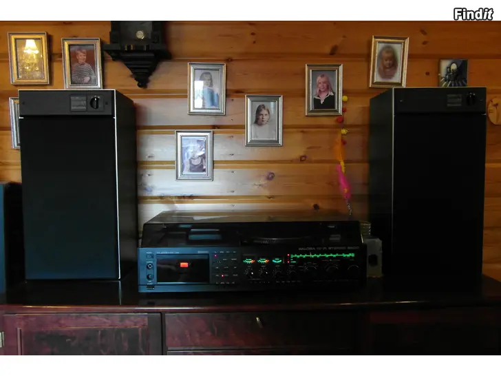 Myydään Salora HI-FI Stereo 6600 + KS 330 kaiuttimet