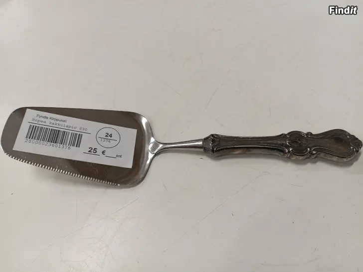 Myydään Hopea kakkulapio 830
