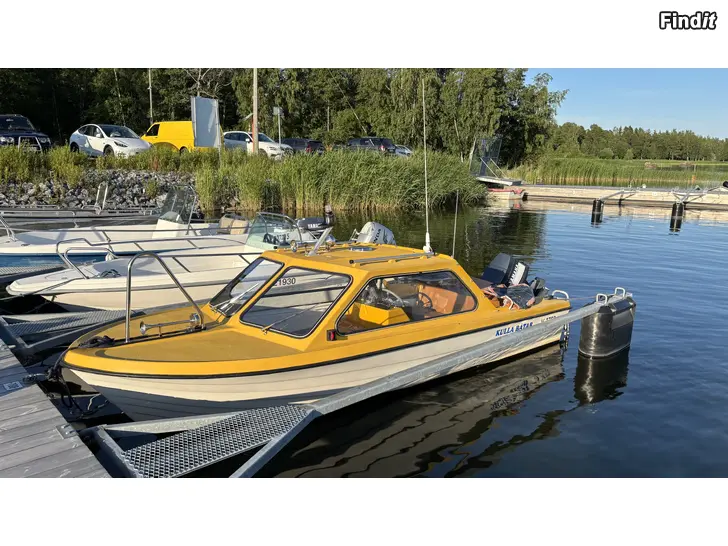 Myydään Kulla 480HT Yamaha 60Fet + omavalmiste traileri