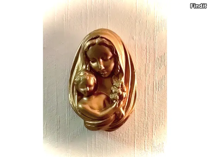 Säljes Ikonissa Neitsyt Maria pitelee Jeesus-lasta sylissään